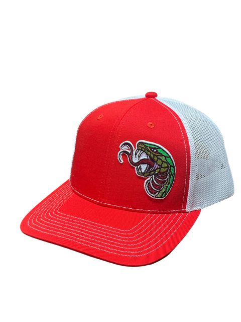 SGM Snake Red/White Curved Brim Hat