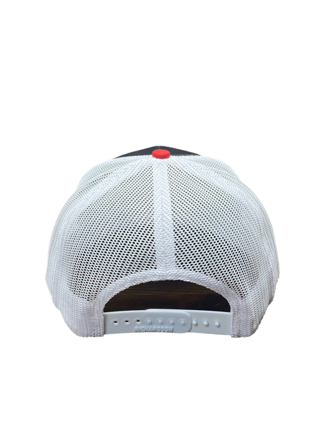 SGM Eagle Black/White/Red Curved Brim Hat