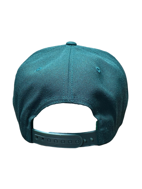 SGM Eagle Spruce Green Snapback Flat Brim Hat