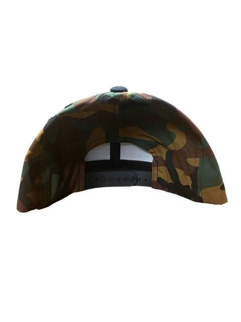 SGM Tiger Camo/Black Snapback Flat Brim Hat