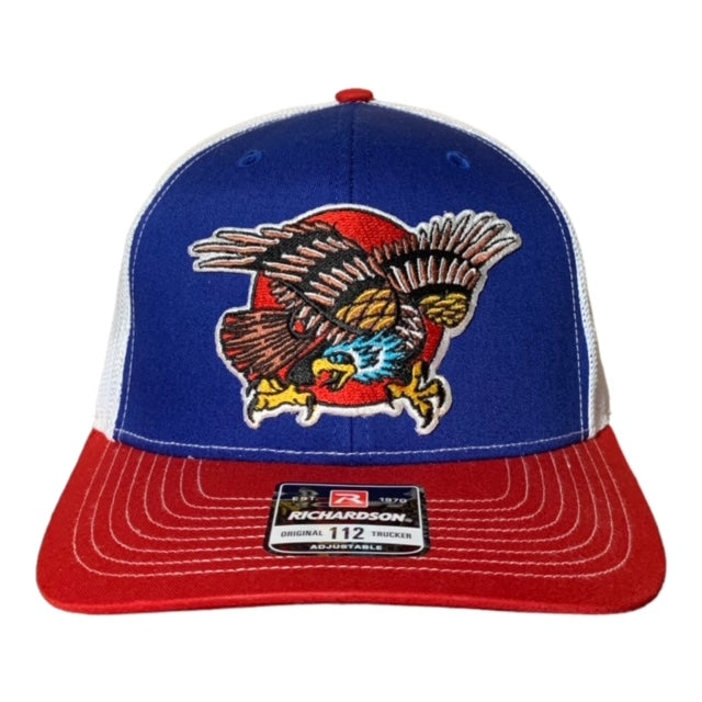 SGM Eagle Royal/White/Red Curved Brim Hat