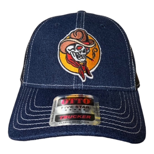 SGM Cowboy Navy Denim Curved Brim Hat