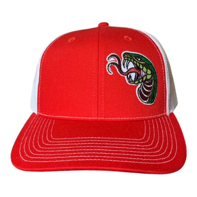 SGM Snake Red/White Curved Brim Hat