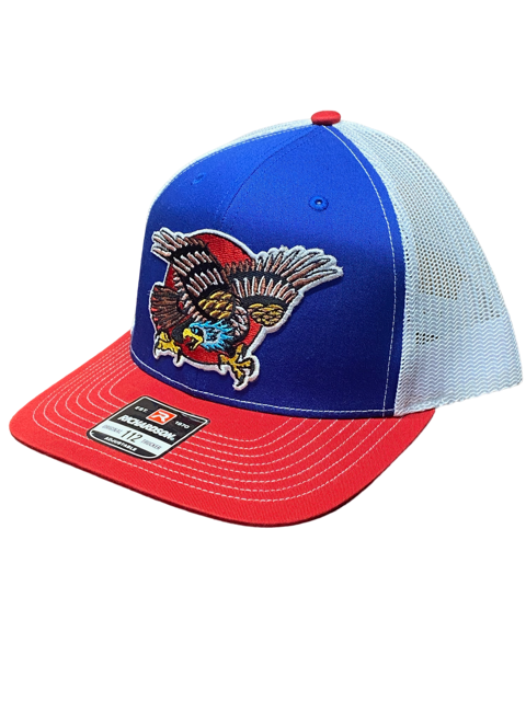 SGM Eagle Royal/White/Red Curved Brim Hat