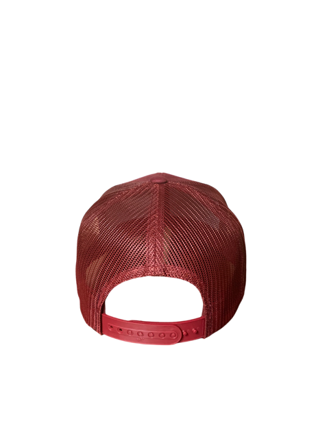 SGM Fowl Cranberry Mesh Curved Brim Hat