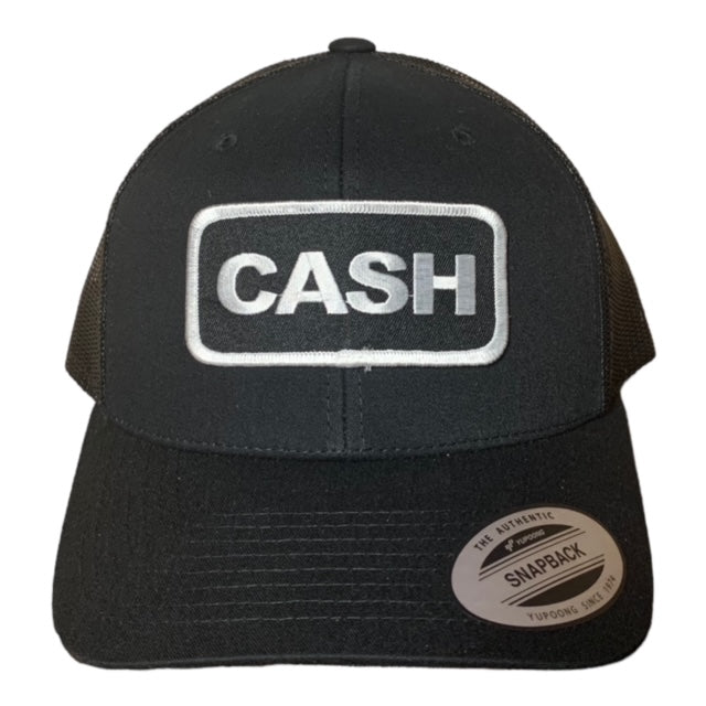 SGM Johnny Cash Black Mesh Curved Brim Hat